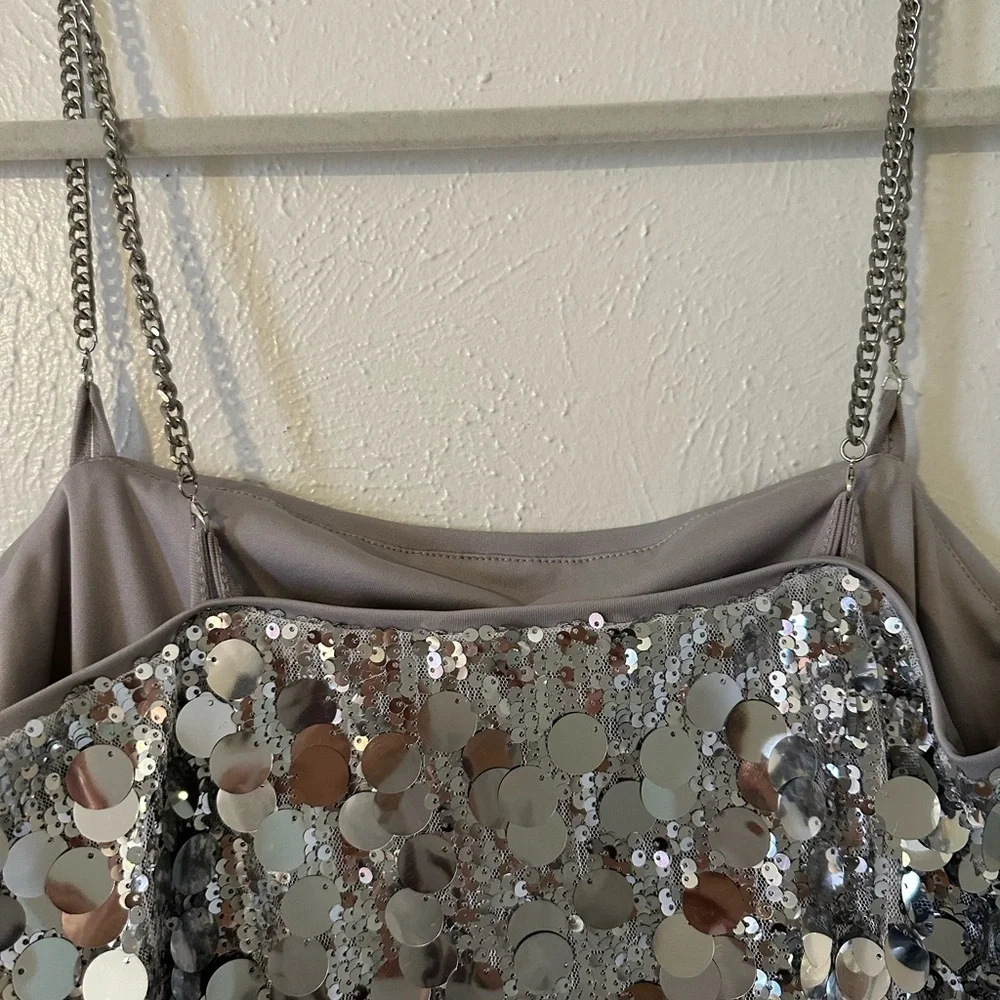 Silver Sequin Dress​​​​​ - Picture 6 of 6
